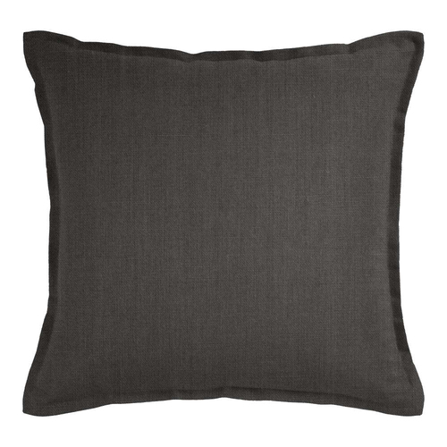 J Elliot Home Linen Collection 50x50cm Feather Filled Cushion Sqr Charcoal