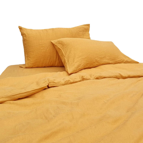 2pc J Elliot Home Linen Collection 48x74cm Pillowcases - Honey