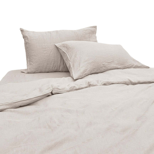 2pc J Elliot Home Linen Collection 48x74cm Pillowcases - Stone