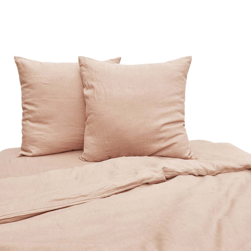 2pc J Elliot Home Linen Collection Euro 65x65cm Cushion Cover - Blush