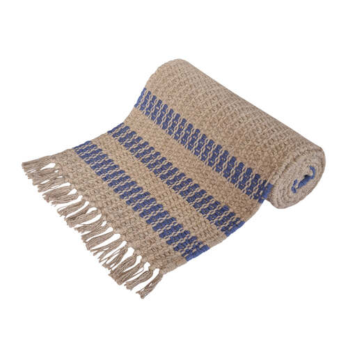 J.Elliot Home Conner 37x180cm Jute Table Runner - Navy