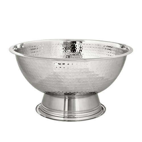 J.Elliot Home Alfie 40cm Champagne Bowl - Hammered Chrome
