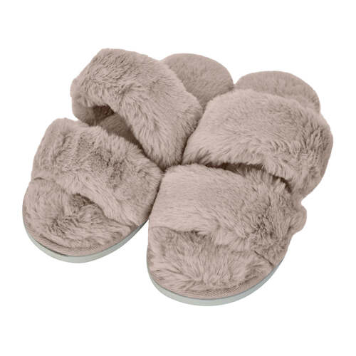 J. Elliot Home Layla Women's Faux Fur Slipper EU40/AU9 M-L Nude