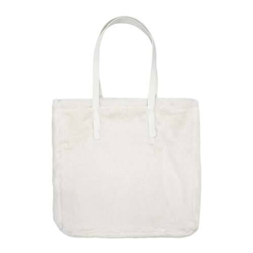 J. Elliot Home Layla Faux Fur Tote Bag 38x38cm Ivory