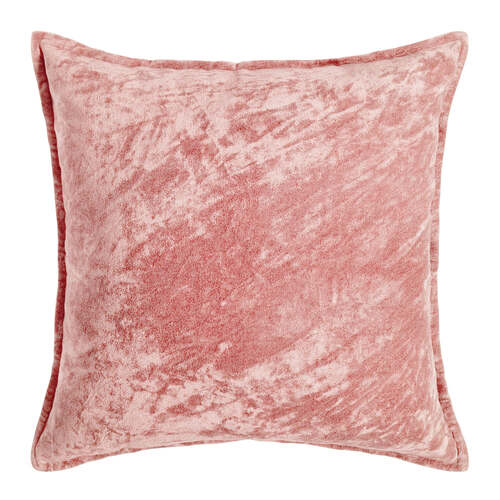 J. Elliot Home Veronica Cotton Velvet Cushion 50x50cm Blush