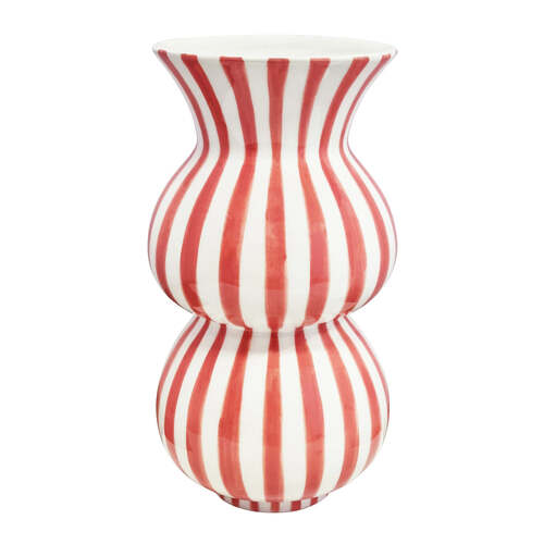 J.Elliot Home Arthur Stripe Vase 15x15x28cm Bubblegum