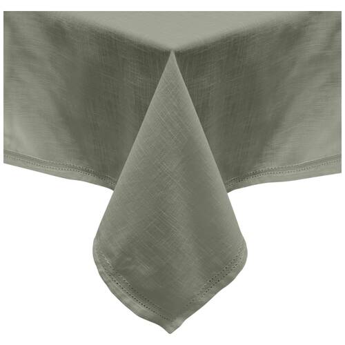 J.Elliot Home 100% Cotton Simon Square Tablecloth 180x180x0.2cm Green