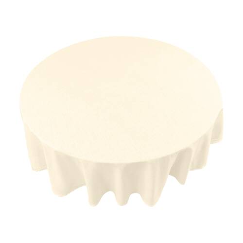 J.Elliot Home 100% Cotton Simon Circular Tablecloth 180x180x0.2cm Cream