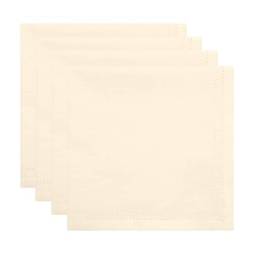 4pc J.Elliot Home 100% Cotton Sally Napkins Tableware 45x45x0.2cm Cream