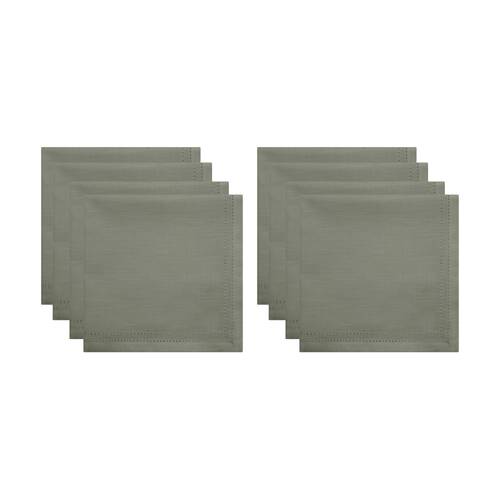 2x 4pc J.Elliot Home 100% Cotton Sally Napkins Tableware 45x45x0.2cm Green