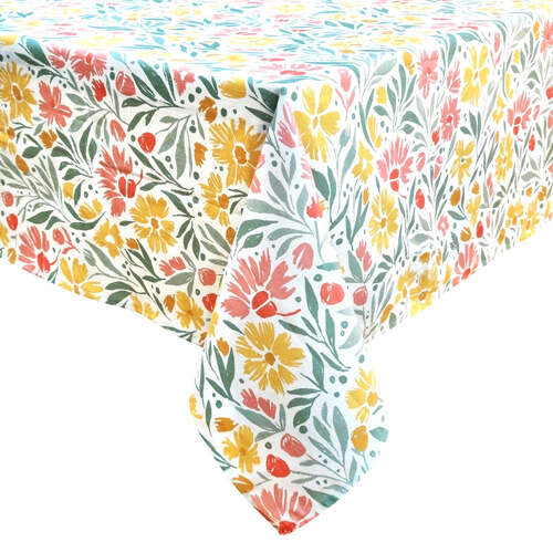 J.Elliot Home Millie Tablecloth 150x270cm Bubblegum Multicolour