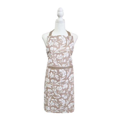 J.Elliot Home Jasmine Kitchen Cooking Apron 83x68cm Nude