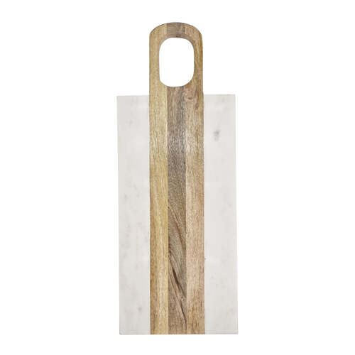 J.Elliot Home Percy Serving Board Rectangle 42x16cm Marble & Natural