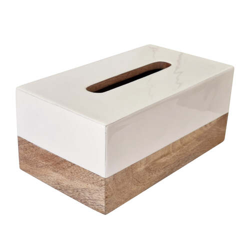 J.Elliot Home Shirley Tissue Box Cover Rectangle 13.5x26x12cm Natural