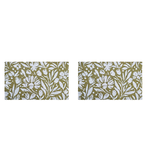 2PK J.Elliot Home PVC Backed Coir Mat 45x75cm Kennedy
