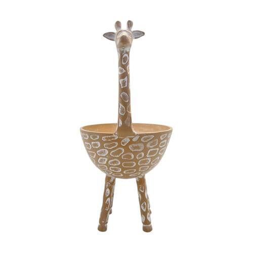 J.Elliot Home Mara Giraffe Decorative Bowl 21x16x33cm Terracotta