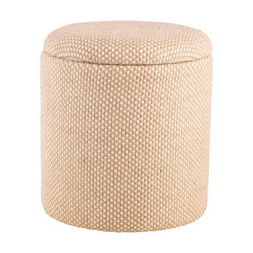 J.Elliot Home Cari Storage Ottoman Furniture 40x40x45cm Natural