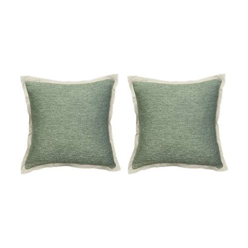 2PK J.Elliot Home Elara Cushion Pillow Household Decoration 50x50x0.5cm Sage