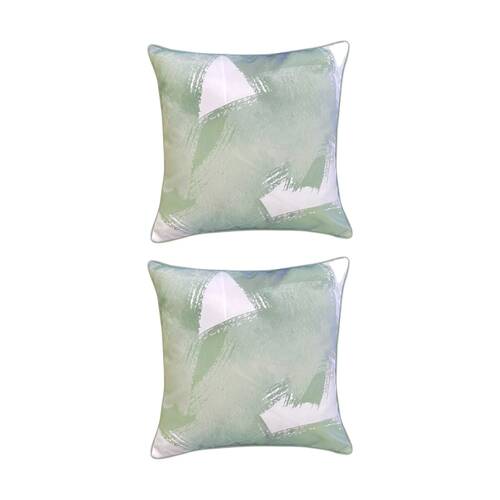 2PK J.Elliot Home Canvas Outdoor Cushion Pillow Household Decor 50x50x12cm Olive