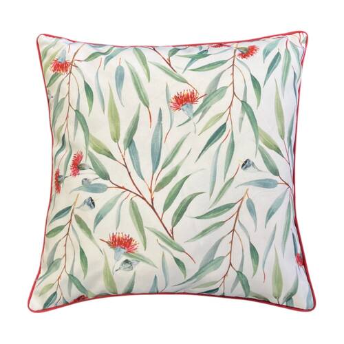 J.Elliot Home Wattle Outdoor Cushion Pillow Decor 50x50x12cm Green & Red