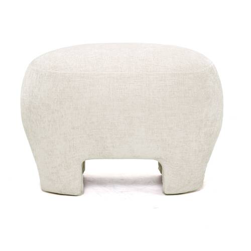 J.Elliot Home The Ceylon Ottoman Furniture 53x41x38cm Ivory
