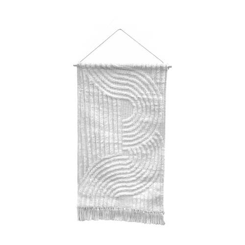 J.Elliot Home 100% Cotton Nola Wall Hanging Tapestry 60x100x1cm Cream