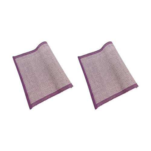 2PK J.Elliot Home 100% Cotton Heureuse Table Runner 180x40x0.2cm Purple