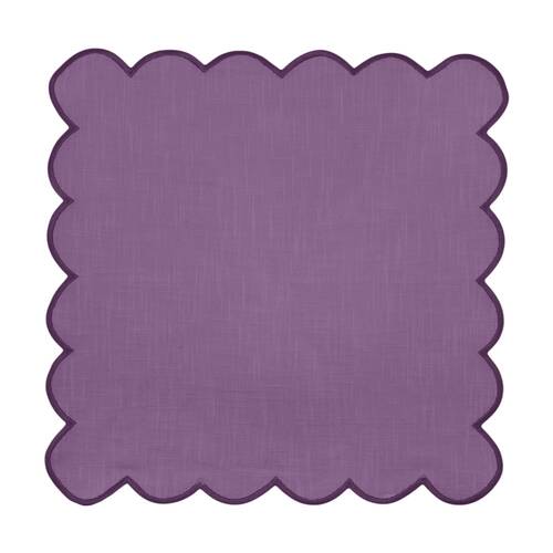 4pc J.Elliot Home Sally Napkins Tableware 45x45x0.2cm Purple