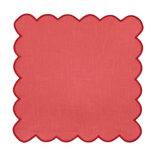 4pc J.Elliot Home Sally Napkins Tableware 45x45x0.2cm Red