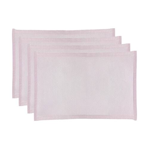 4pc J.Elliot Home Heureuse Table Placemats Set 33x48x1cm Pink