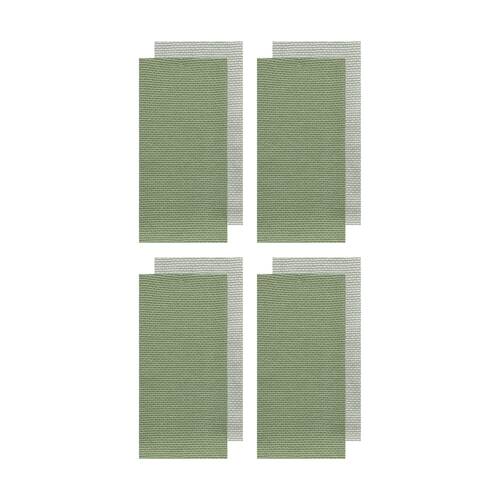 4x 2pc J.Elliot Home Field & Thread Woven Kitchen Tea Towels 50x70x2cm Olive