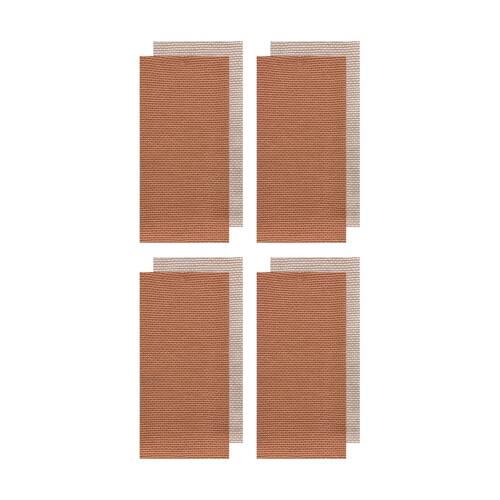 4x 2pc J.Elliot Home Field & Thread Woven Kitchen Tea Towels 50x70x2cm Terracotta