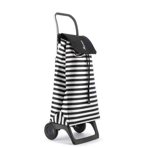 Rolser 43L 2 Wheel Folding Shopping Cart Trolley 64.5x41cmBlack & White