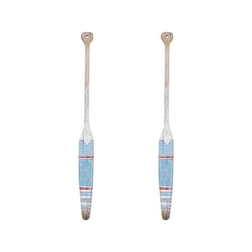 2PK Lavida Oar Rustic Medium Home/Office Decor 99x8cm - Blue/White