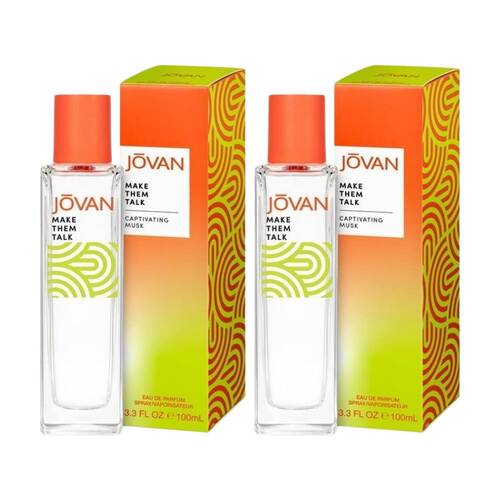 2PK Jovan Genderless Make Them Talk EDP Eau De Parfum Spray 100ml