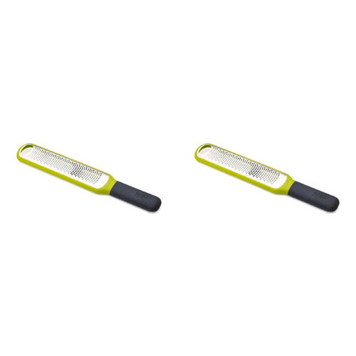 2PK Joseph & Joseph 28cm Handi-Zest Zester w/ Integrated Blade Wiper - Green
