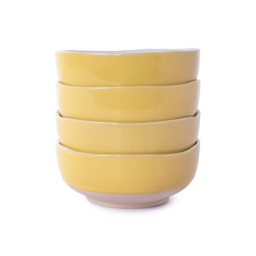 4pc Jamie Oliver Big Love Brilliant Bowl Set with Wobbly Edges Stonewear