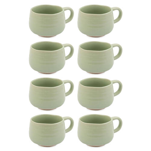 8PK Jamie Oliver Big Love Cosy Cuppa Mug 375ml Stoneware Green