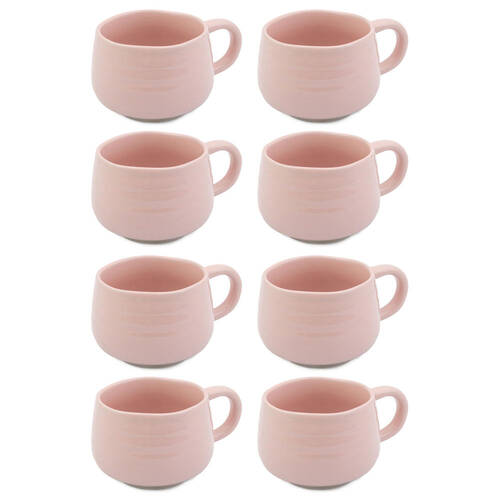 8PK Jamie Oliver Big Love Cosy Cuppa Mug 375ml Stoneware Pink
