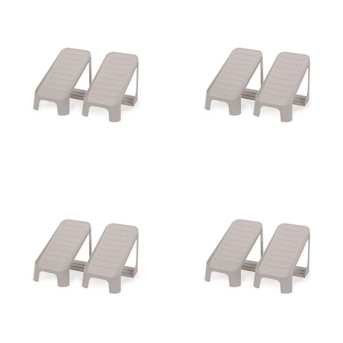 4x 2pc Joseph Joseph Shoe-in Single Shoe Caddy 26.2cm White