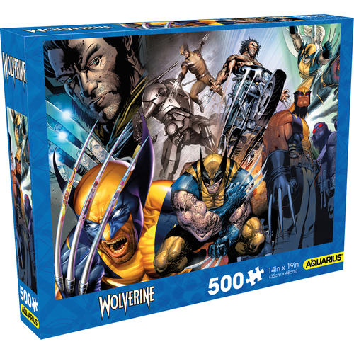 500pc Aquarius Marvel Wolverine Collage Jigsaw Puzzle 35x48cm
