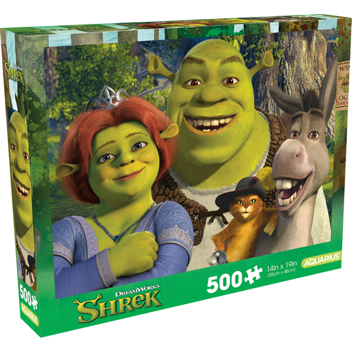 500pc Aquarius Shrek Family Jigsaw Puzzle Game 35x48cm