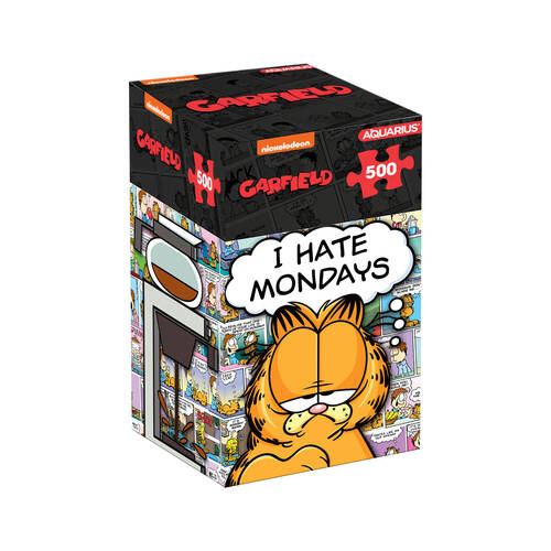500pc Aquarius Garfield I Hate Mondays Cardboard Puzzle 36x48cm 3y+