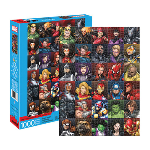 1000pc Aquarius Marvel Heroes Collage 51x71cm Jigsaw Puzzle 14y+