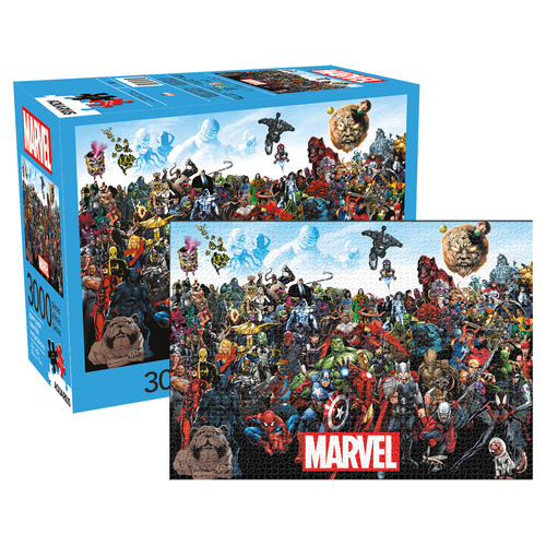 3000pc Aquarius 82x115cm Marvel Cast Jigsaw Puzzle 14y+