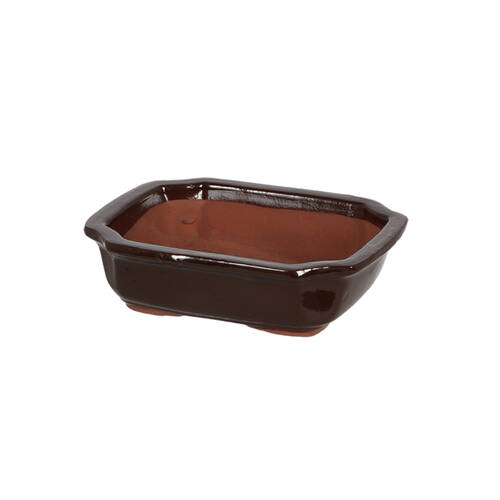 Esschert Design Rectangular Bonsai Pot Gardening Accessory Small Brown