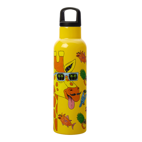 600ml Maxwell & Williams Mulga The Artist Insulated Bottle - Giraffe