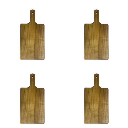 4PK NF Living Acacia Wooden ChopBoard 29x14 Serving Board Kitchen Gadgets Brown