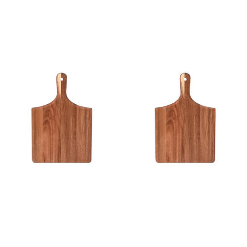2PK NF Living Acacia Wooden Cutting Board 33x22 Serving Kitchen Gadgets Brown