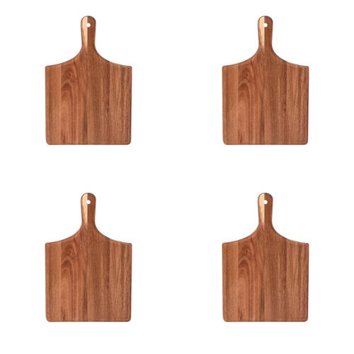 4PK NF Living Acacia Wooden Cutting Board 33x22 Serving Kitchen Gadgets Brown